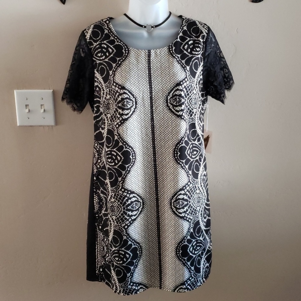 Forever 21 Lace sleeve dress